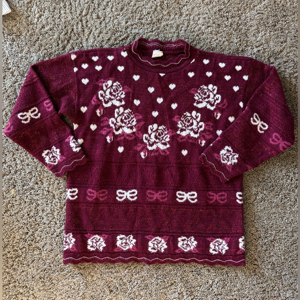 Vintage Burgundy Sweater
